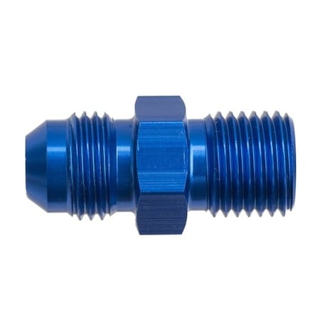 Red Horse Performance -06 MALE AN/JIC FLARE TO M10X1.0 INVERTED ADAPTER - BLUE 8161-06-10-1